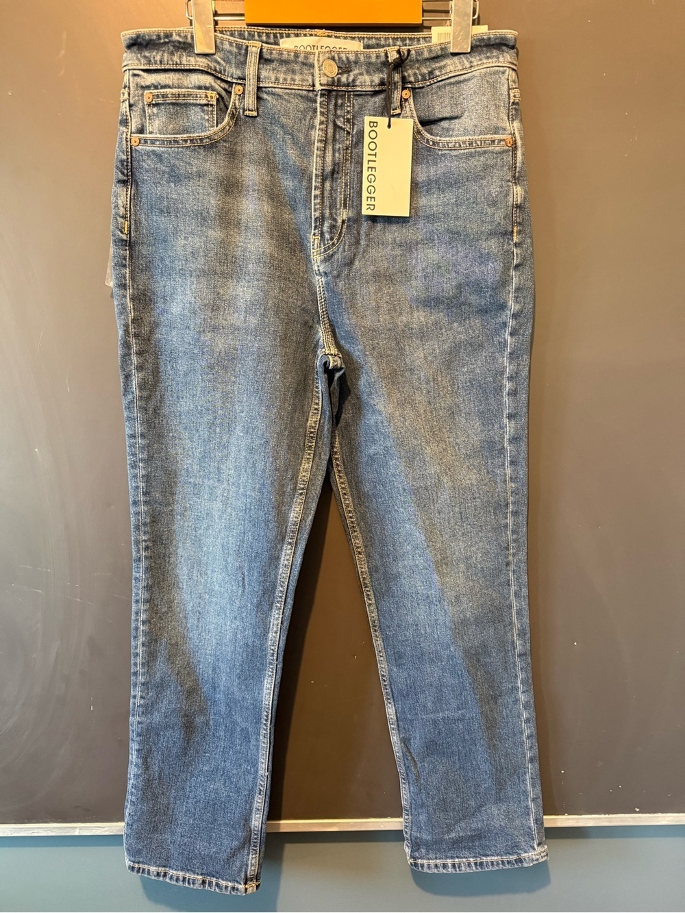 Bootlegger Women's High-Rise Ava Stovepipe Jeans in Medium Blue